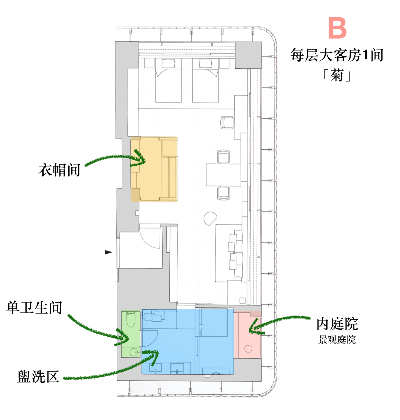 虹夕诺雅星野东京平面图详解