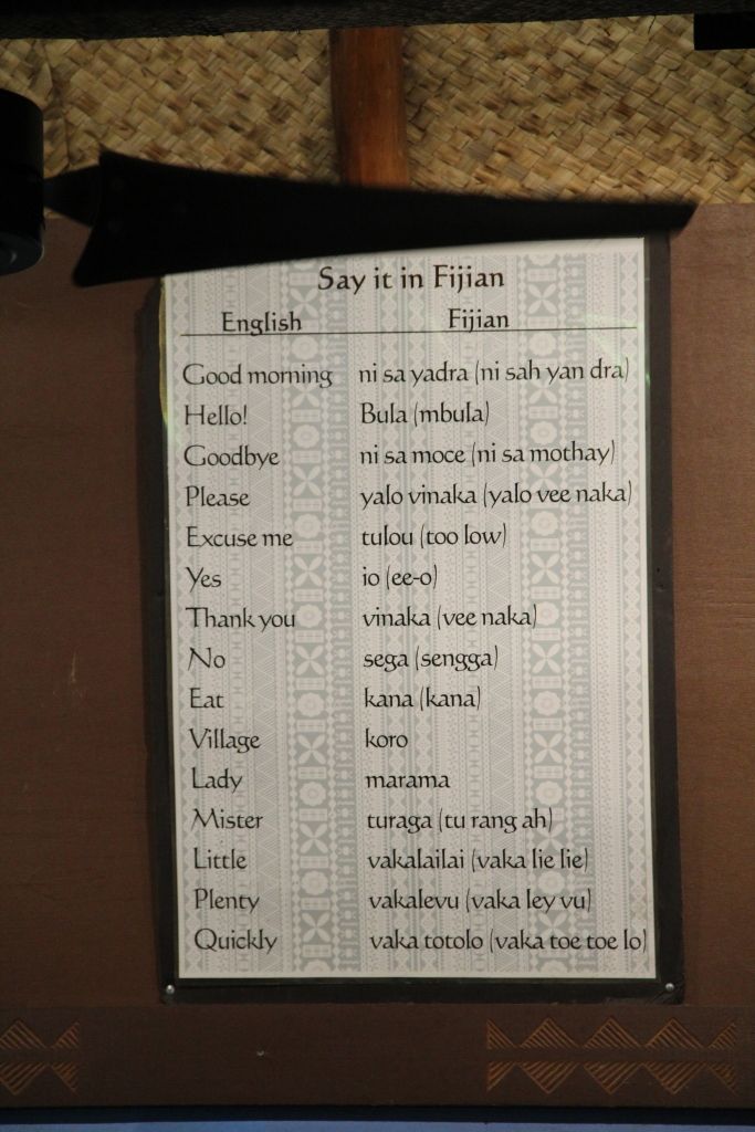 斐济语与英语的对照