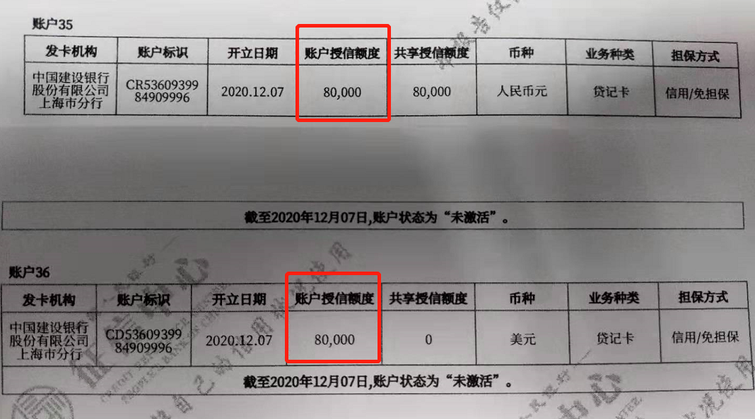 老司机请教征信报告授信问题