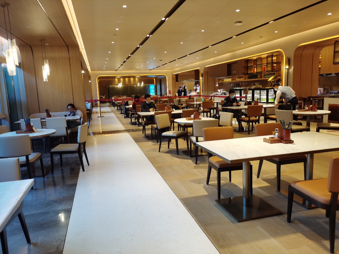 元旦重开的深圳机场贵宾楼的餐厅