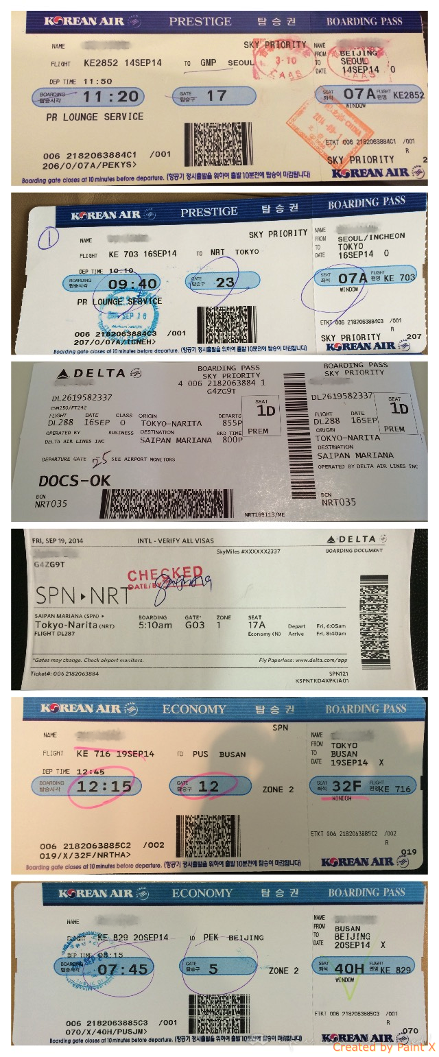 Ծ̫PEK-GMP/ICN-NRT-SPN-NRT-PUS-PEK