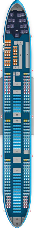 ˴˲ͬķ򣨶Բʥ AMS-SXM KLM B747-400 World Business Class