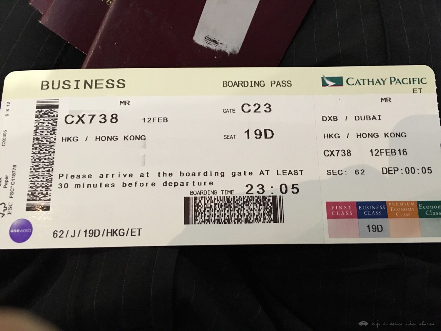 PVG-HKG-DXB̩