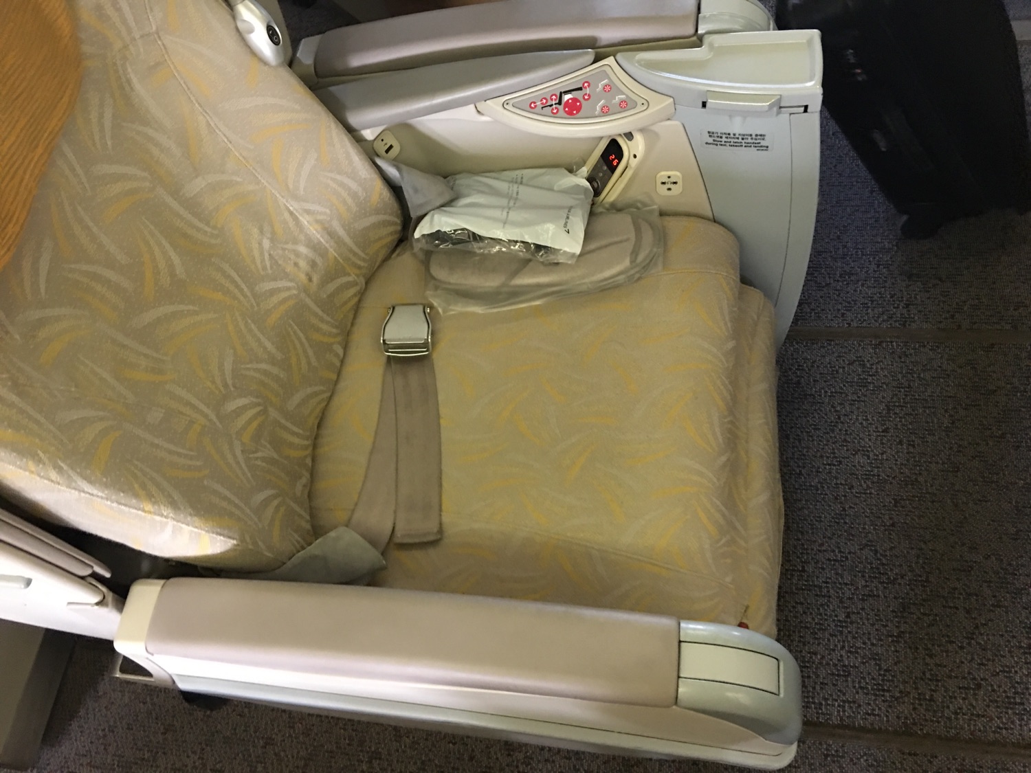 OZ 368 PVG-ICN business class