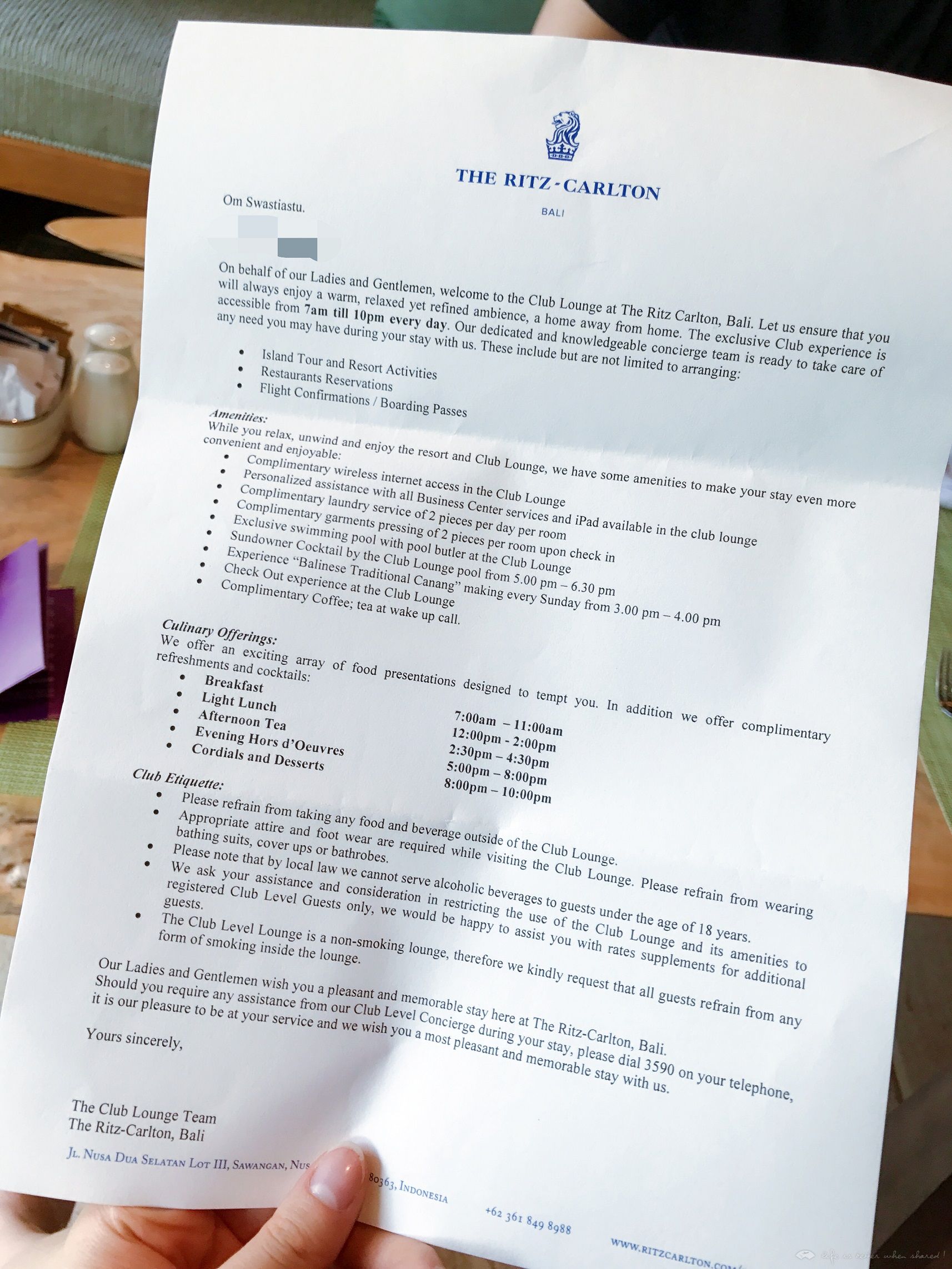 嵺˼Ritz_Carlton Bali԰club access~