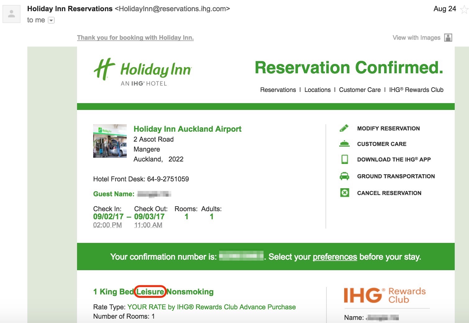 ÿжһԼİ¿Holiday Inn Auckland AirportСǣ