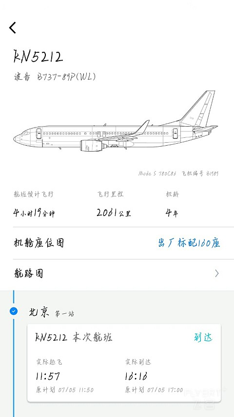 KMG—NAY中国联合航空公司飞行报告。         《昆明旅游篇2》