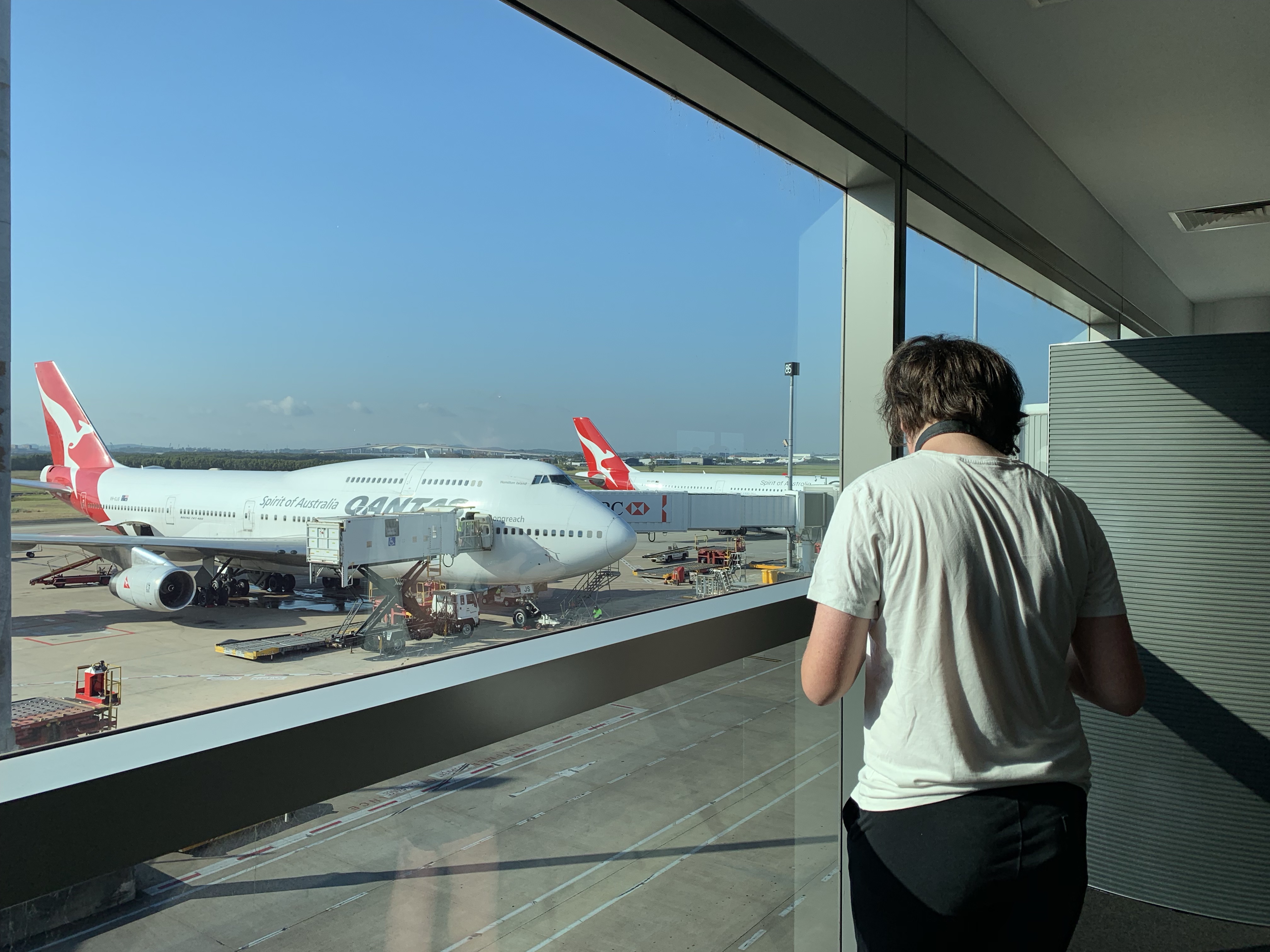  QF747 last service