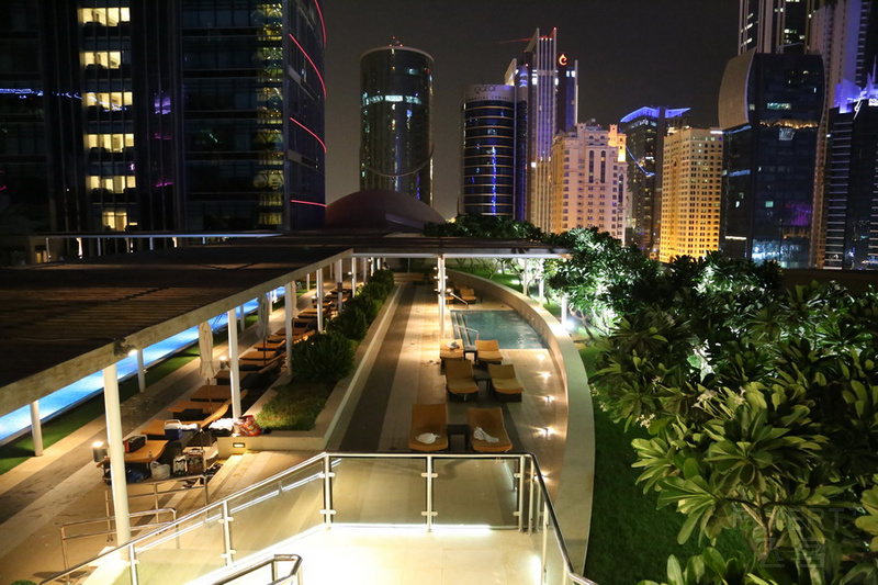 Doha--Marriott Marquis City Center Doha Hotel Pool Bar View (6).JPG