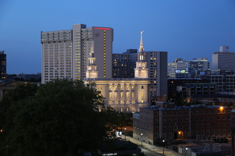 Philadelphia--The Logan Hotel Curio Collection by Hilton Rooftop Bar View at Night (8).JPG