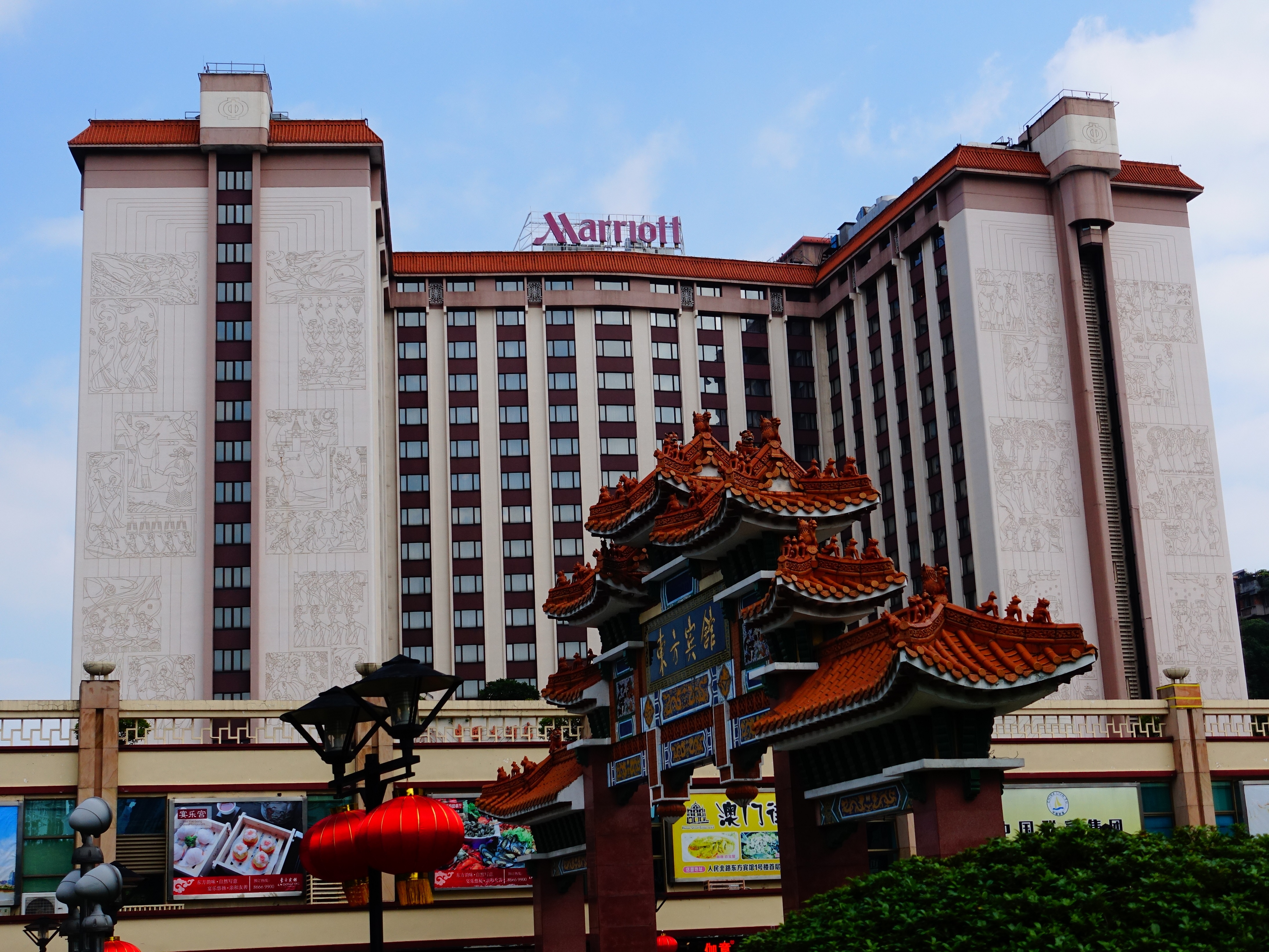中国大酒店门口照片图片