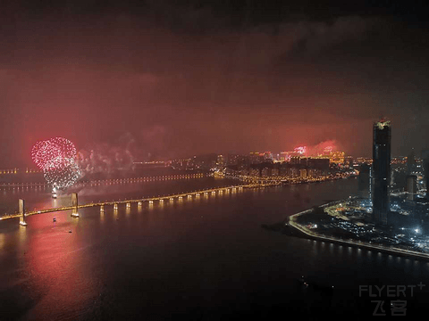 珠海瑞吉 瑞吉套 正对澳门塔2019跨年烟火