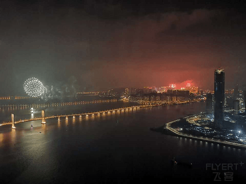 珠海瑞吉 瑞吉套 正对澳门塔2019跨年烟火