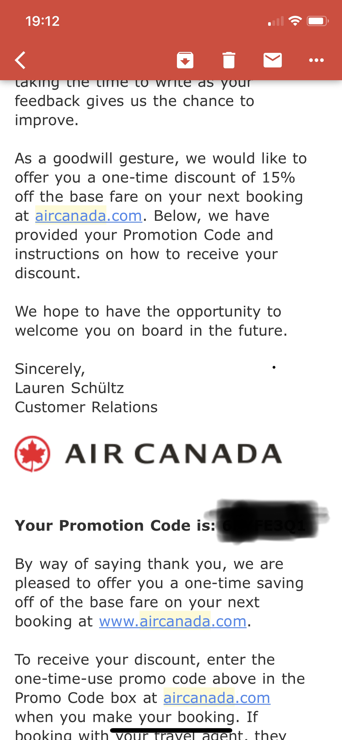 һAir Canadapromo ......