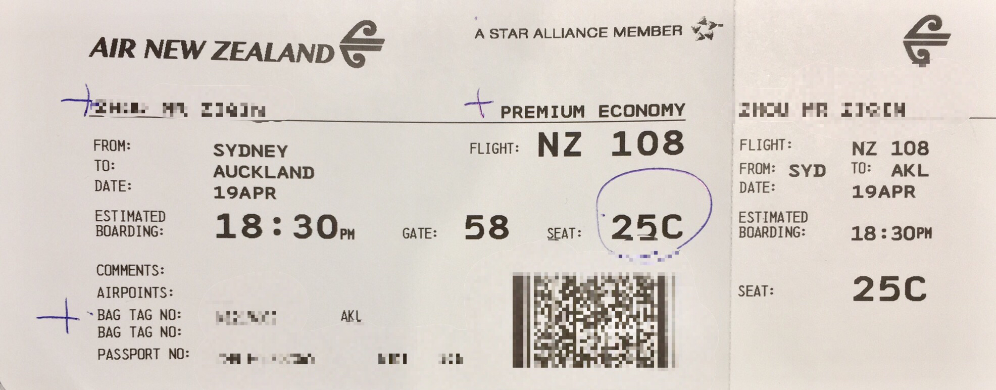 EVAƤNZ  SYD-AKLNZ108