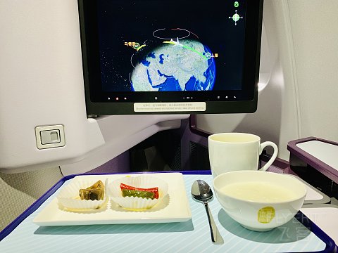 东航商务舱～上海马德里来回的餐食～