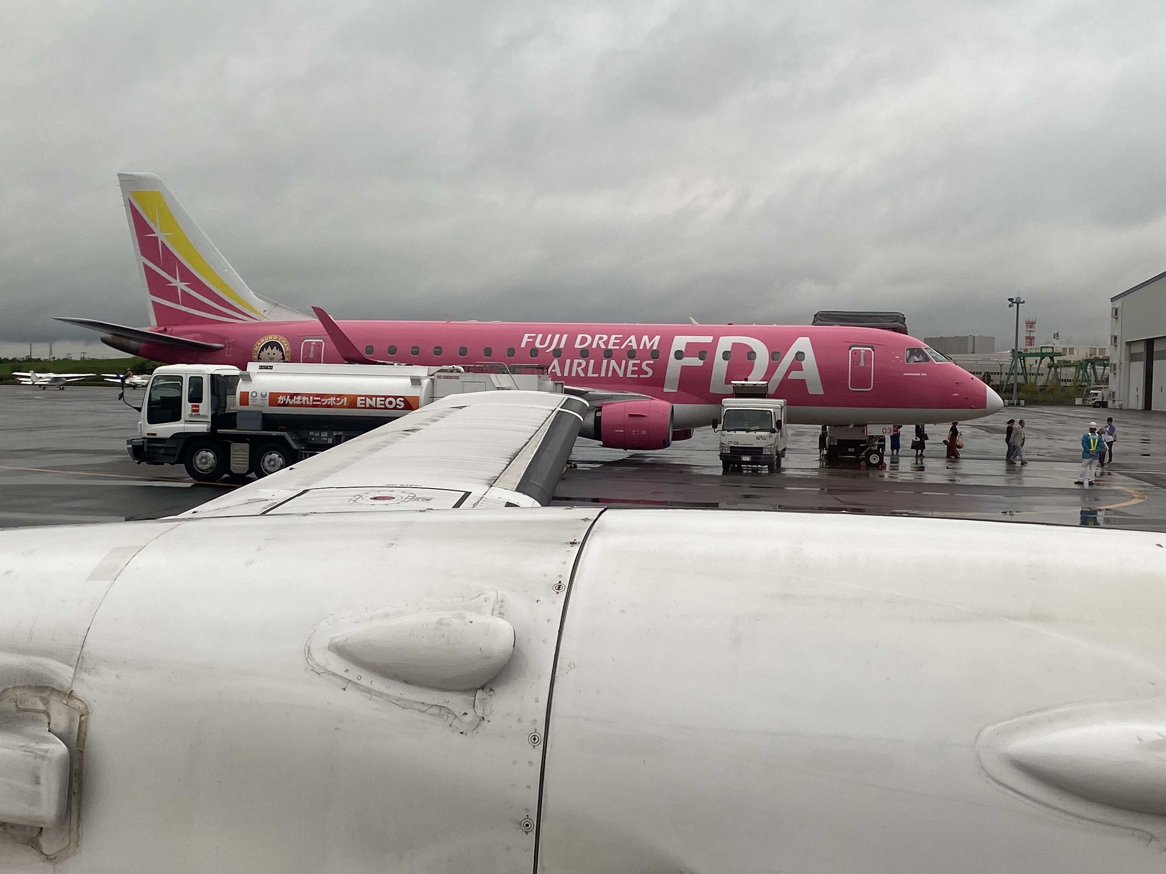 札幌丘珠空港函馆jal小众萨博340螺旋桨飞机