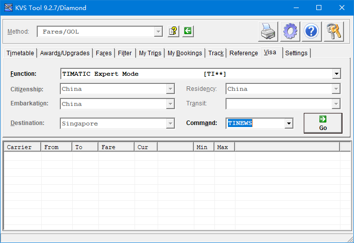 IATA TIMATIC WEB ׼ѯҪ ; ¼VFTF 