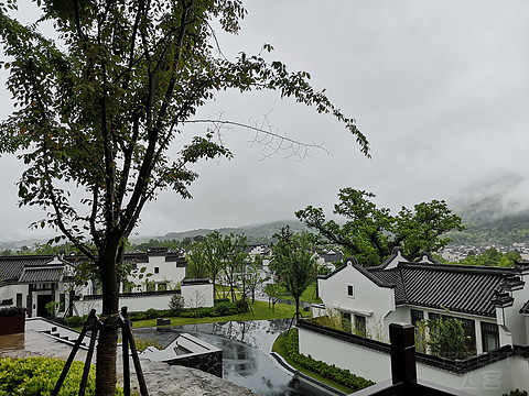 黄山悦榕庄遇上雨