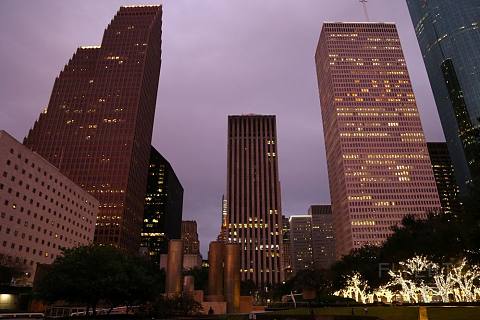 Texas--Houston Downtown at Night (5).JPG