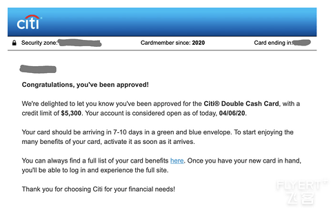 CITI DC 拒了又批流水账