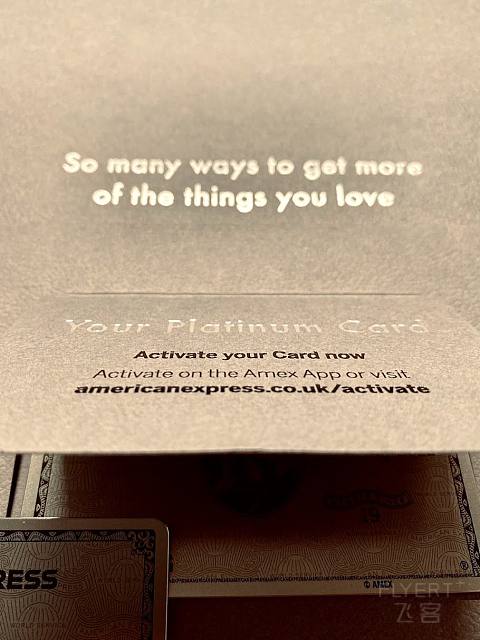 Amex UK Platinum Unboxing 英国美运白金开箱