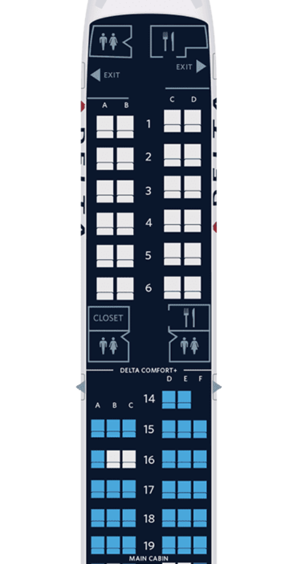 753棬BOS-DTW-ATL-TLH Delta Main Cabin ǰ