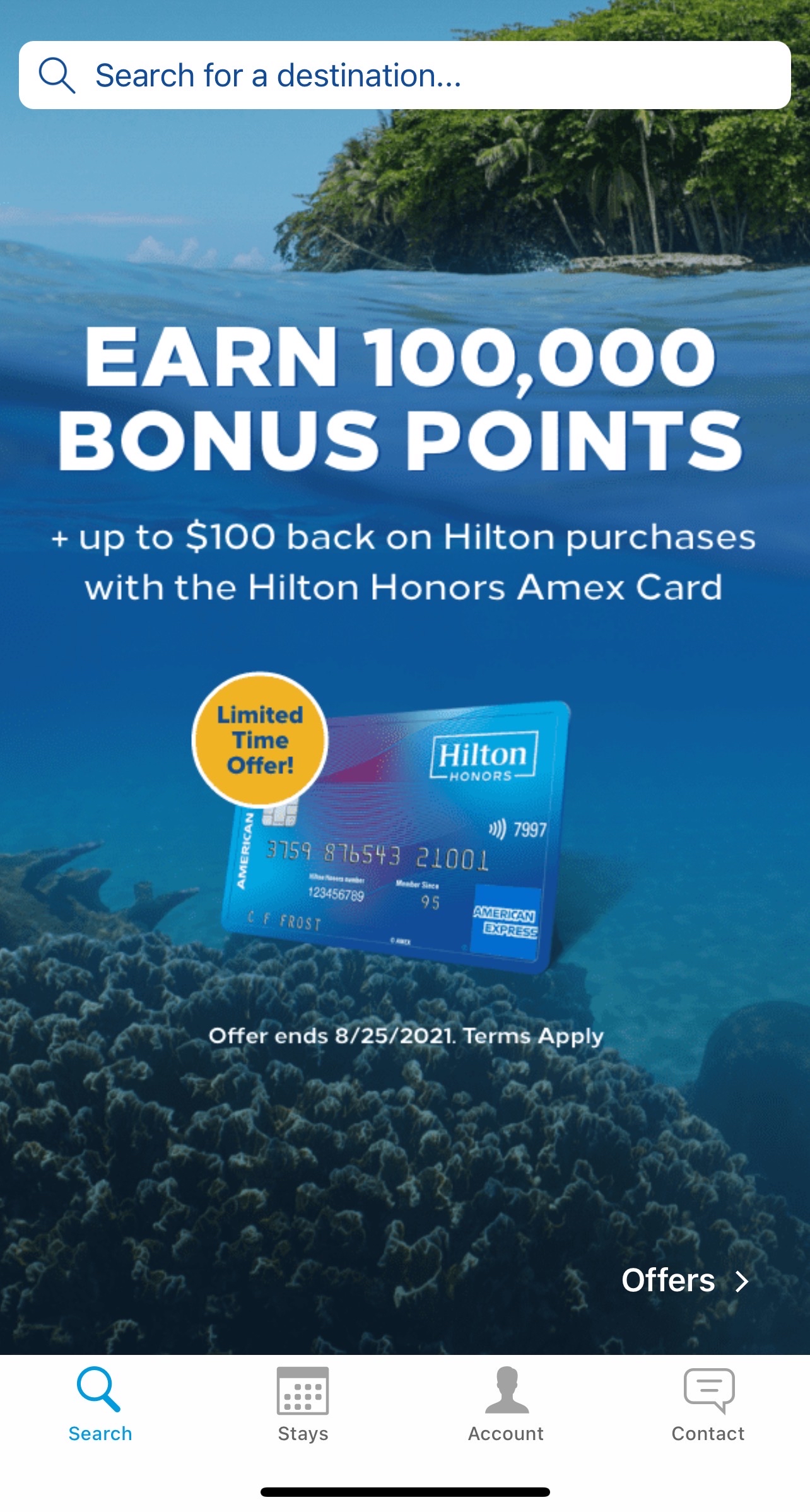 Amex Hilton Honors card˳¿5ˡ