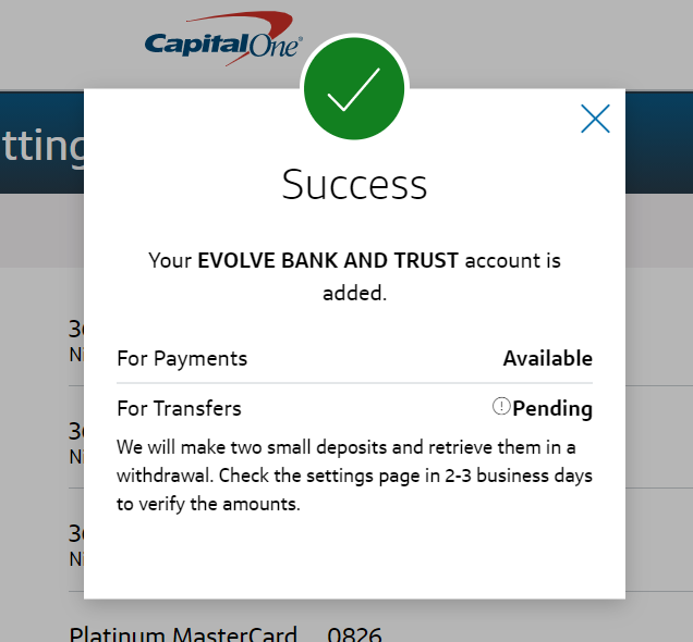 Capital One˻޷֤ͨ