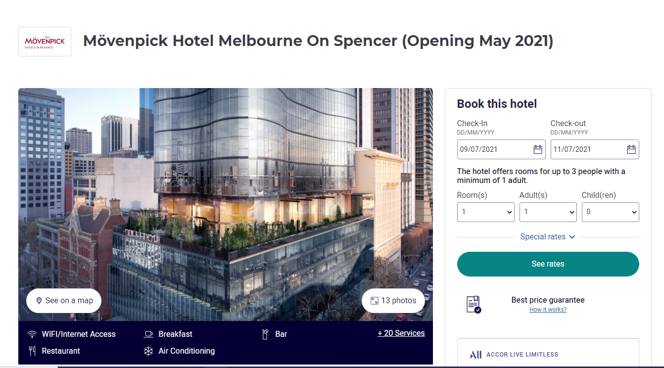 Mövenpick Hotel Melbourne On Spencer