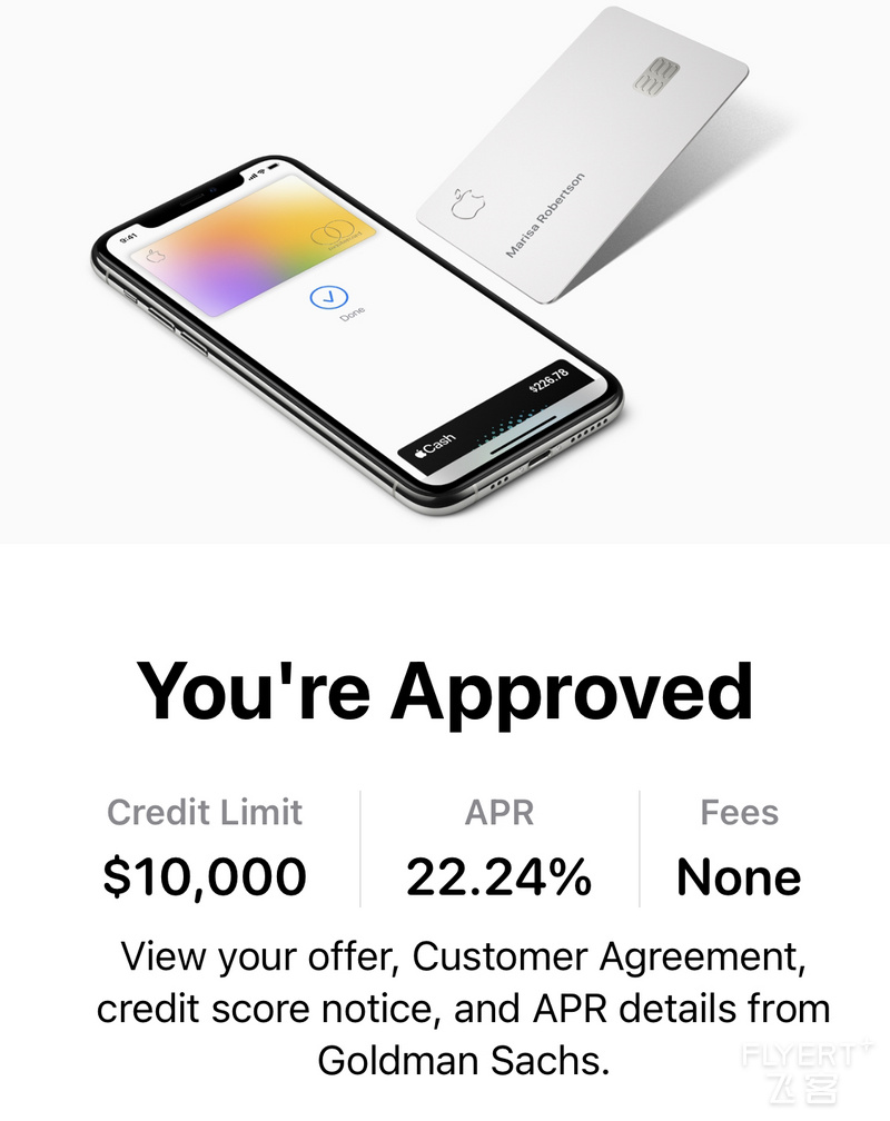 这个 Apple Card 是否接受？