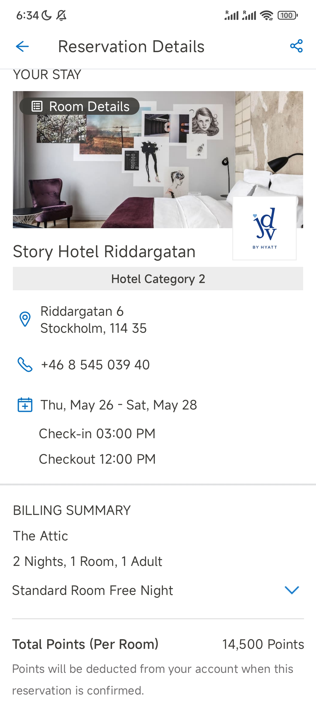 ˹¸ĦԼ۱֮ѡ: Story Hotel Riddargatan