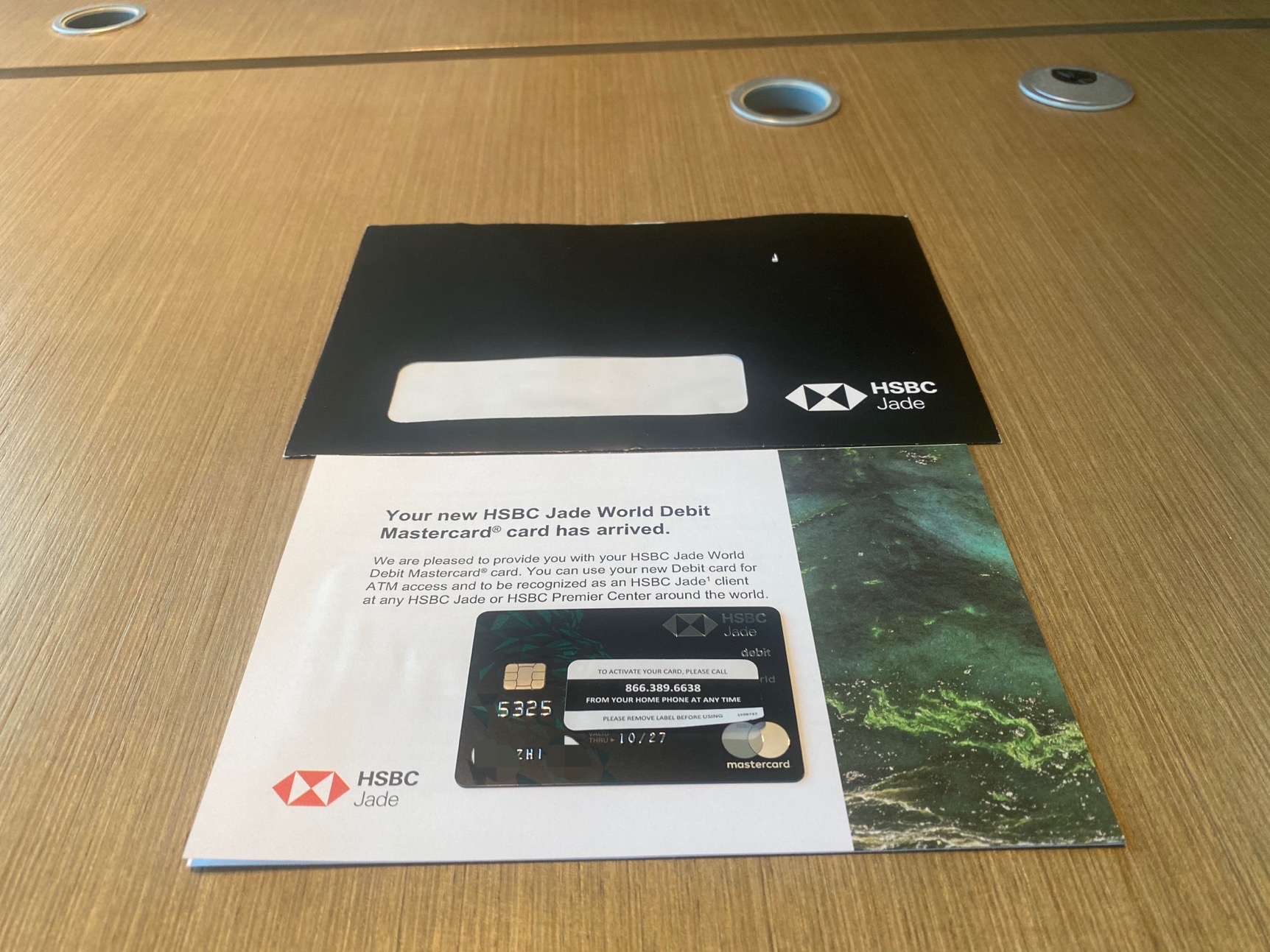 HSBC US Jade debit card
