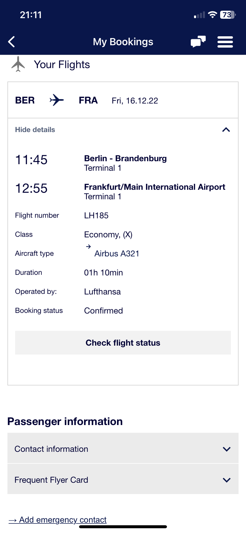 ɯ;-˸LH183LH185ֱLH191(Tegel lounge)ɯټ