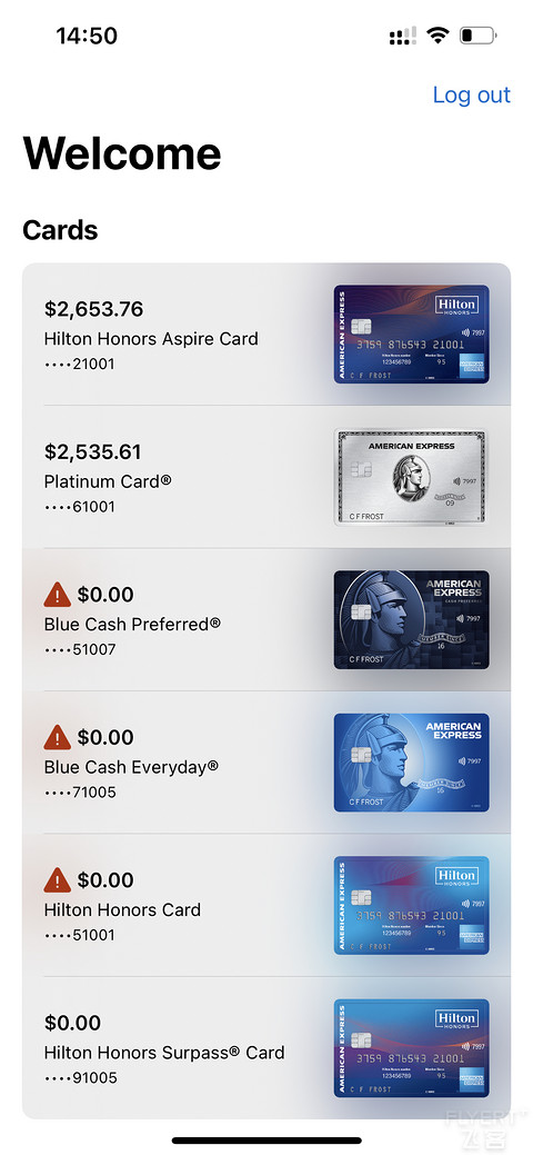 完美体验Amex US
Hilton 36万Points开卡礼