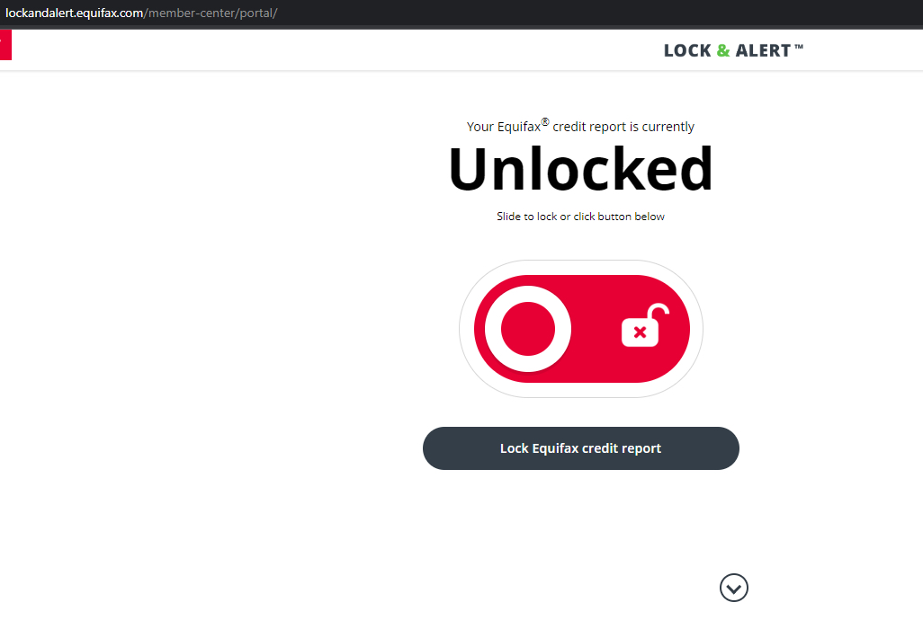ڸ㶨equifaxеķˣlock and alertҲˣ㵽ʮ㣬ҹ