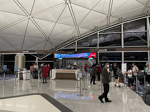 国泰航空商务舱 香港-布里斯班 CX155