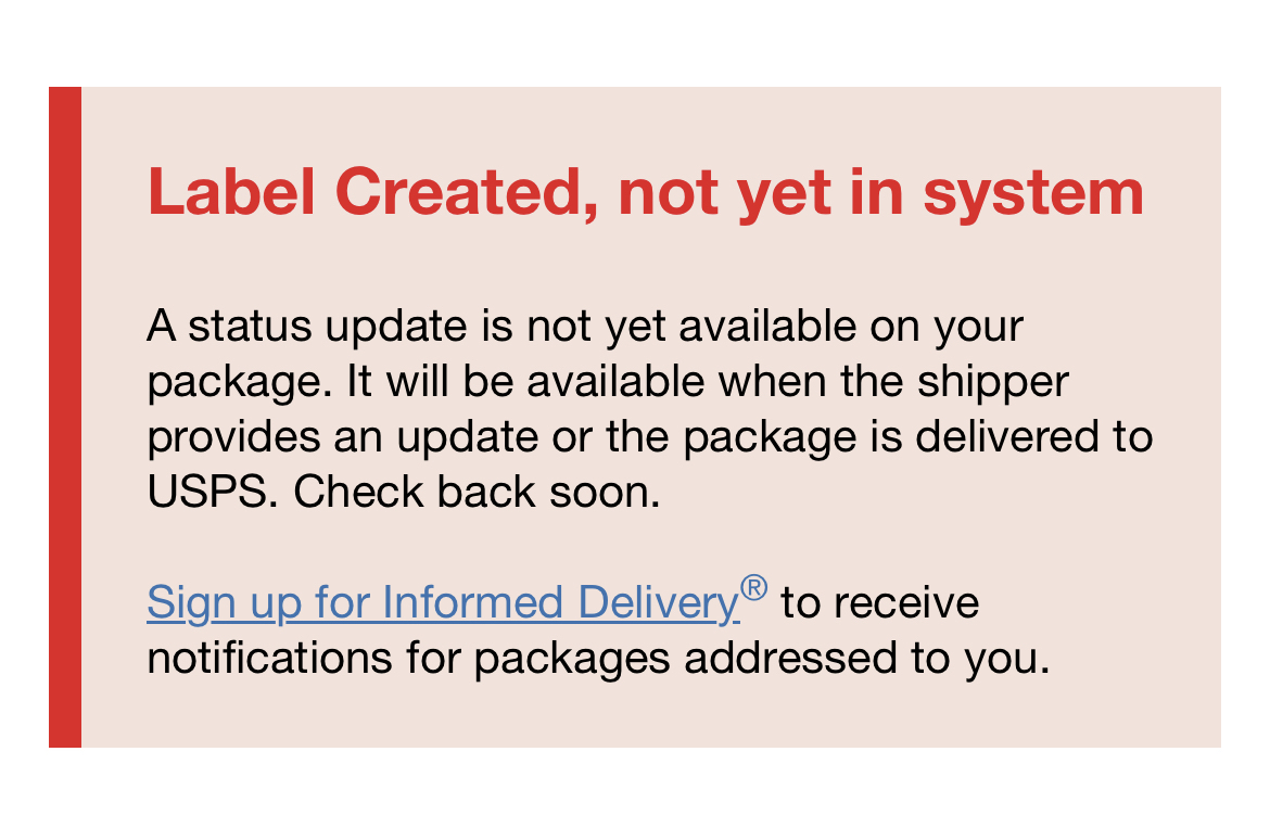 USPS First Class Mail 