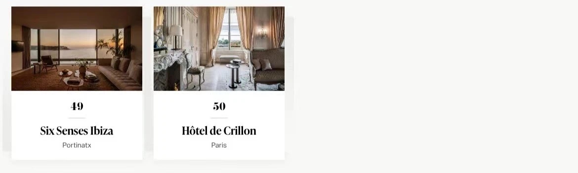 THE WORLD'S 50 BEST HOTELS 2023THE UPPER HOUSE