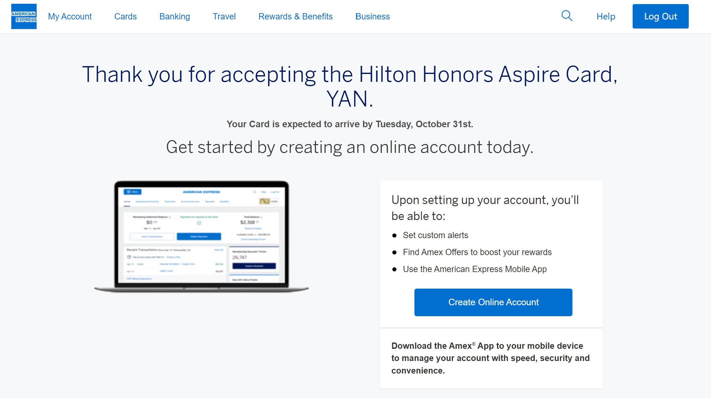 AMEX  Hilton Aspire