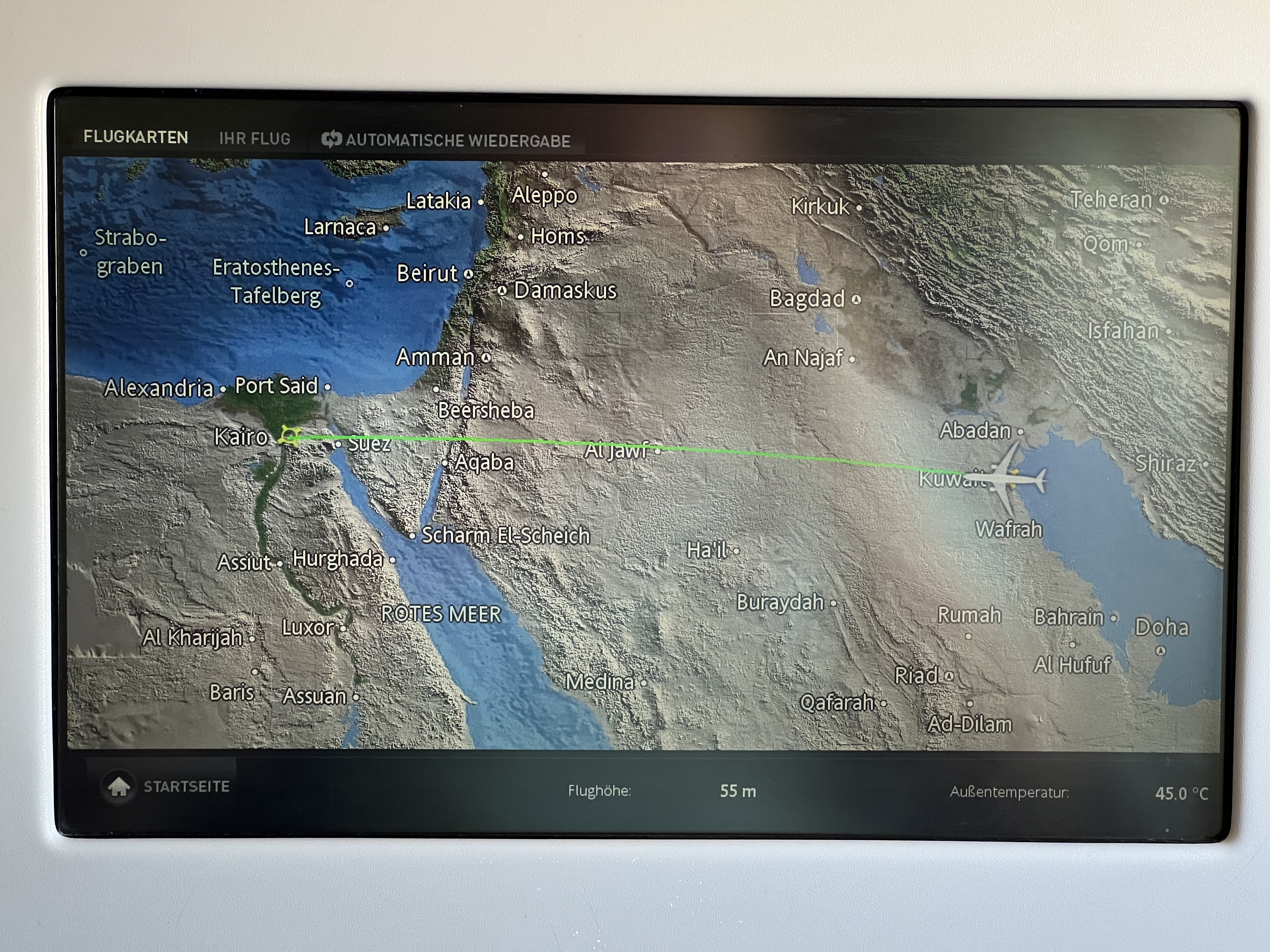  MS611 KWI- CAI -Business Class A330