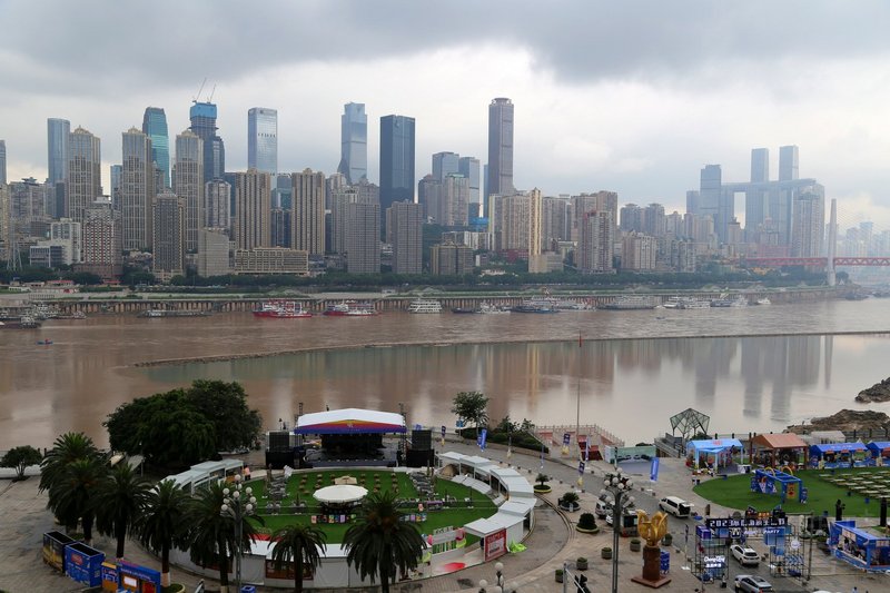 Chongqing--Sheraton Chongqing Hotel Pool View (3).JPG