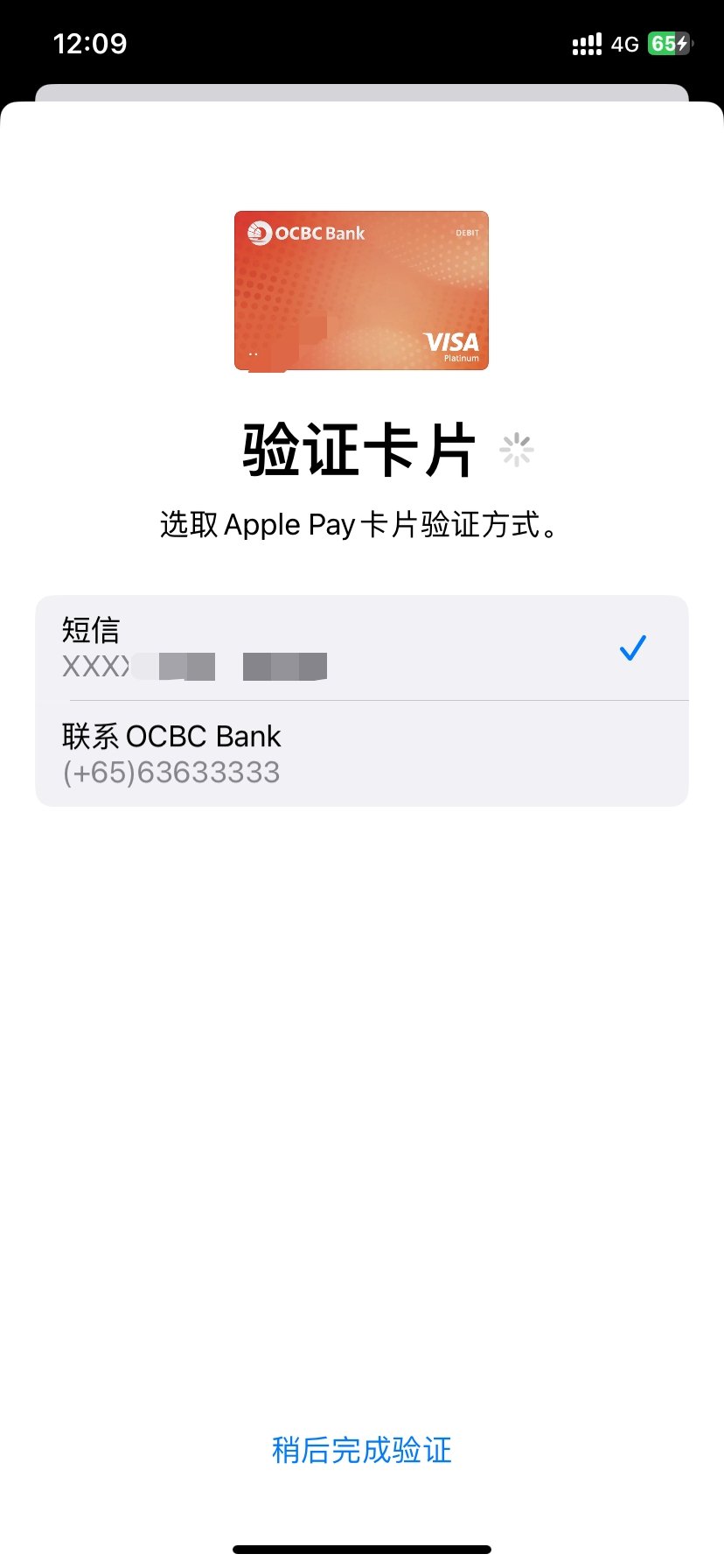 OCBC BANK  debit cardѰApple Pay