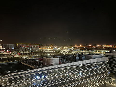 大兴机场夜景图片