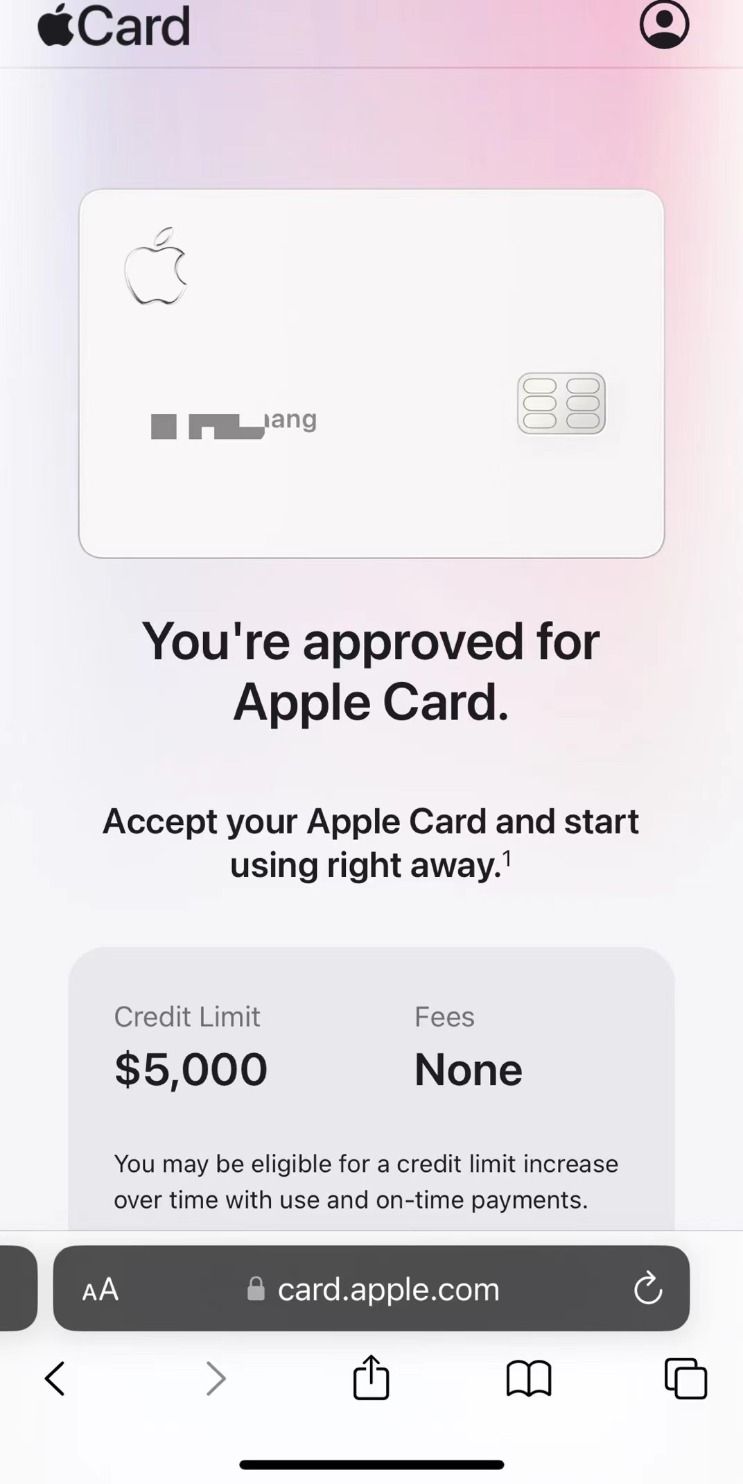 ɹ뵽Apple cardȻҲûʲôã͵һűÿ