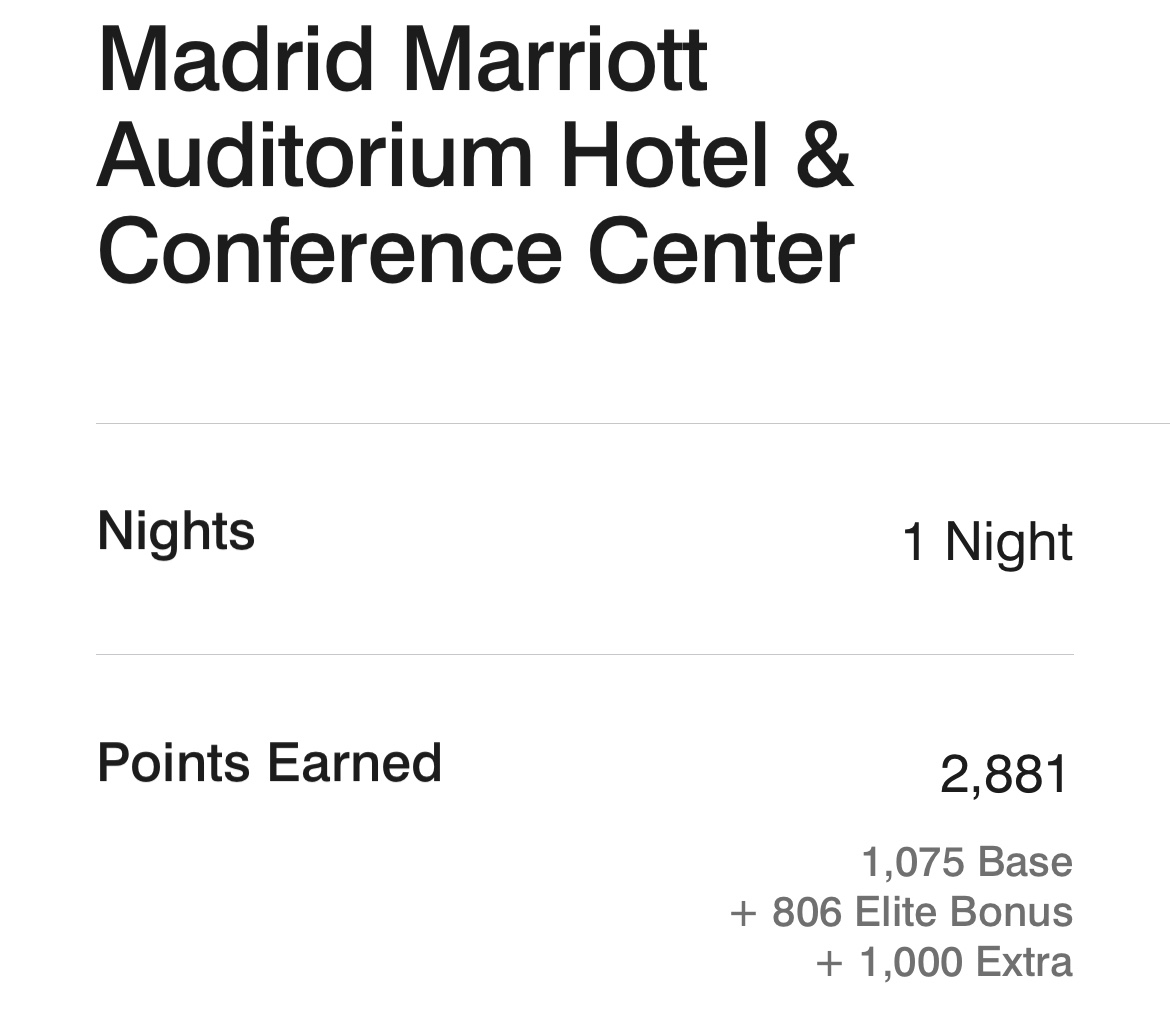 Madrid Marriott Auditorium Conference Center Report