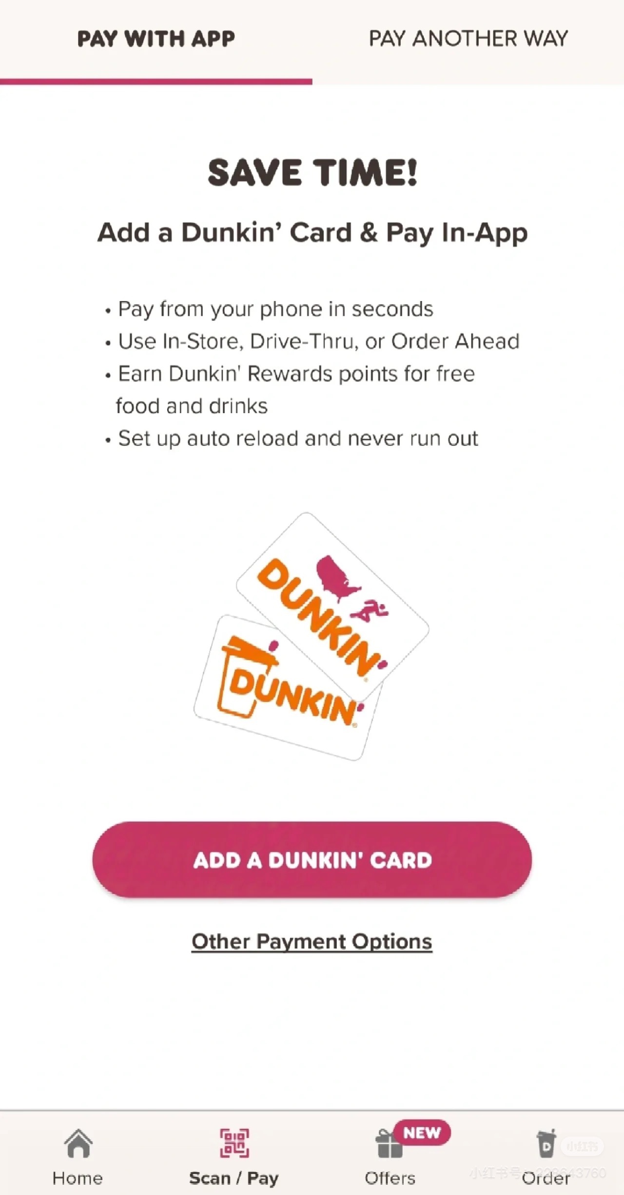 Amex goldÿ±Dunkin