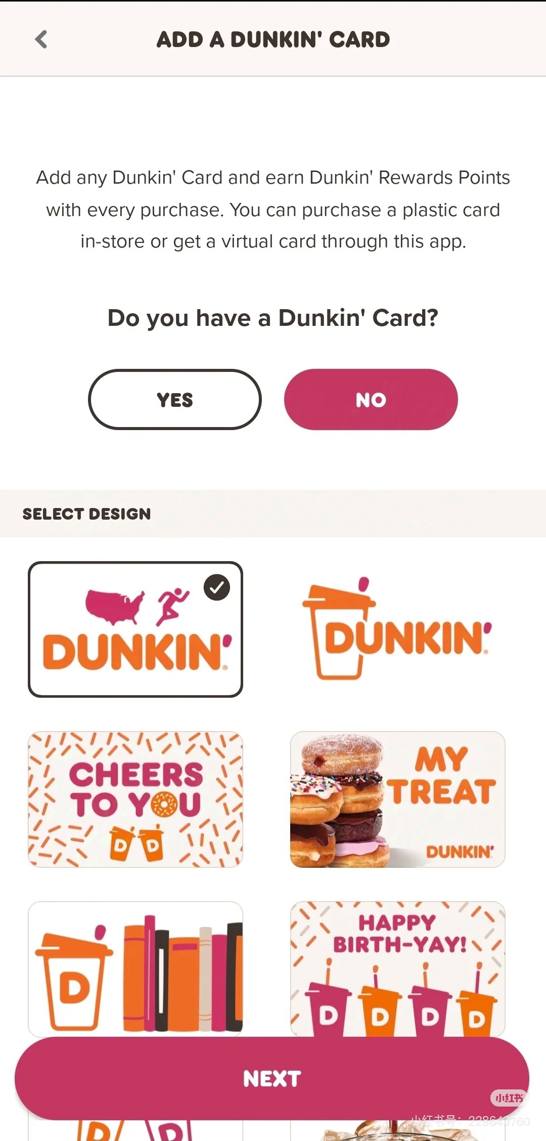 Amex goldÿ±Dunkin