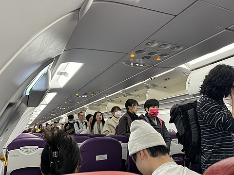 寒假回忆之东京之旅，香港快运航空0元机票（下）UO623东京羽田—香港A321经济舱飞行报告