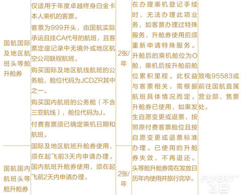 2024版：中国国航系及凤凰知音会员计划简介